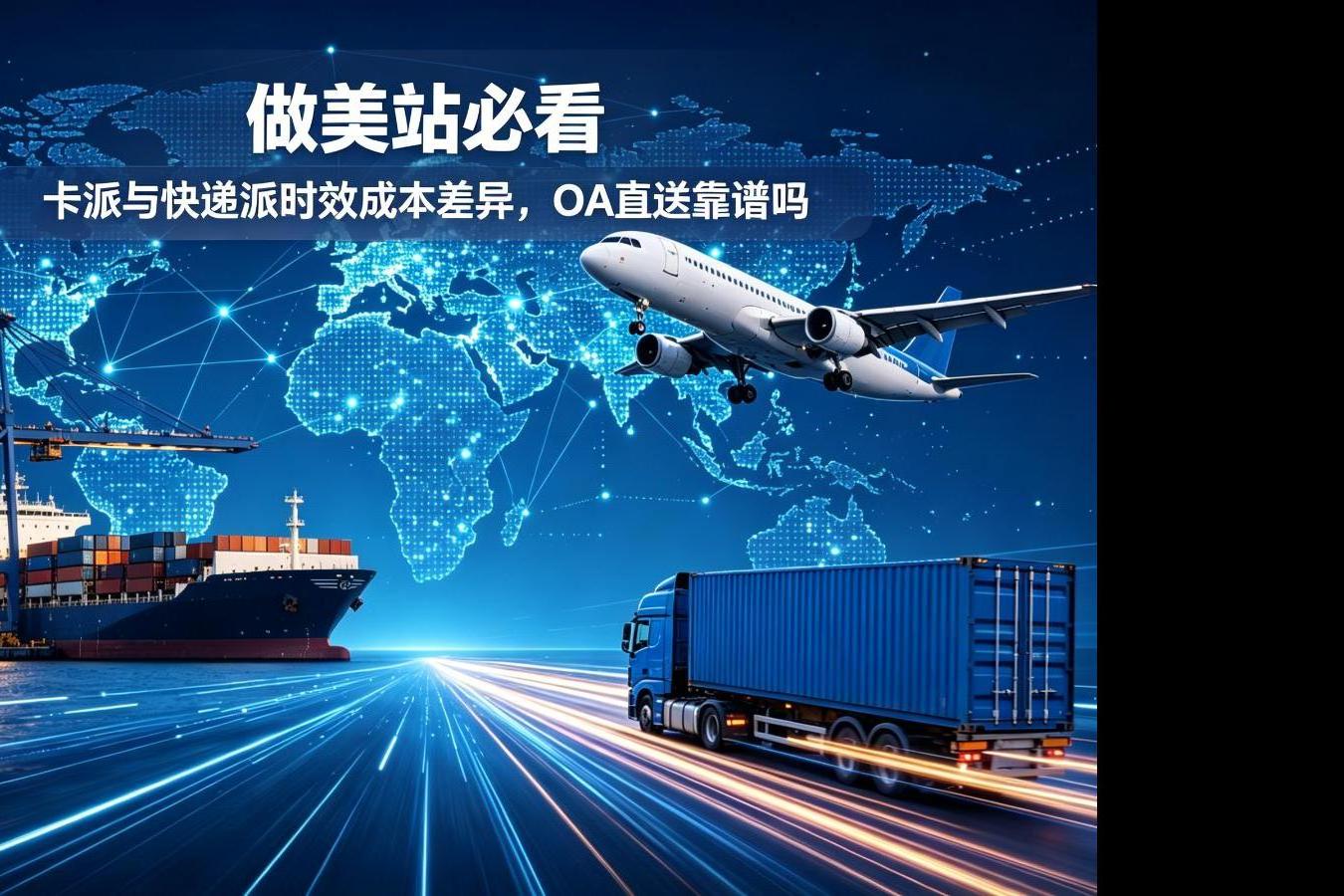做美站怎么选:卡派与快递派时效成本差异,OA 直送靠谱吗?