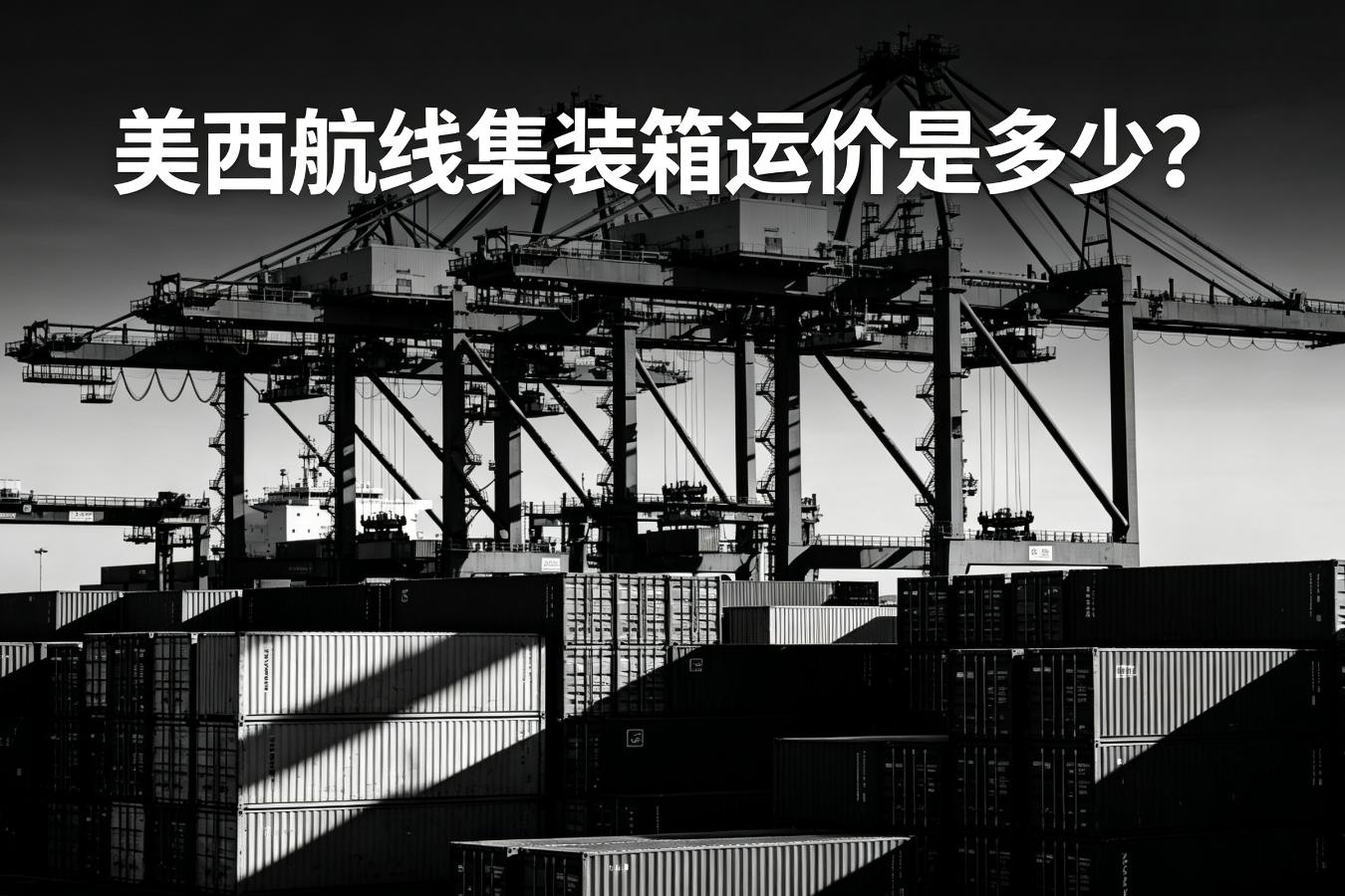 美西航线集装箱运价是多少?2026年40尺柜运价走势与影响因素