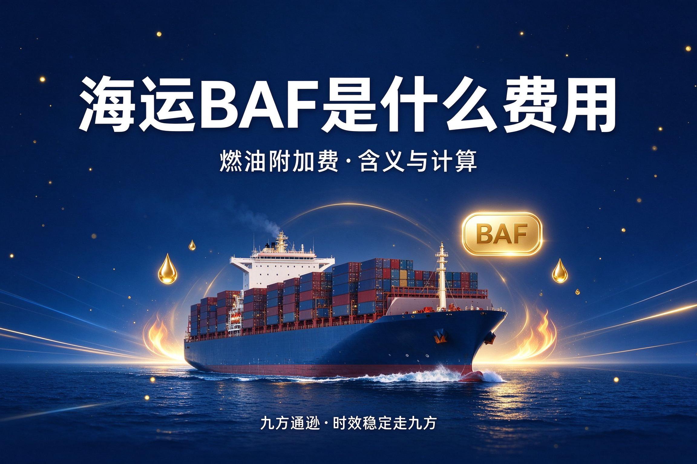 海运BAF是什么费用?燃油附加费含义与计算