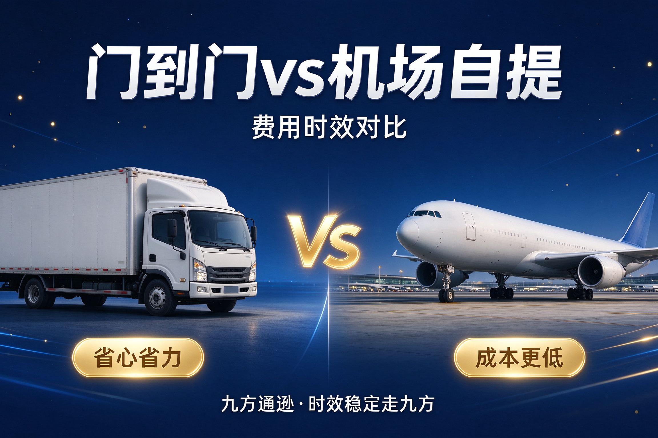 国际快递门到门和机场自提有什么差异?费用时效对比