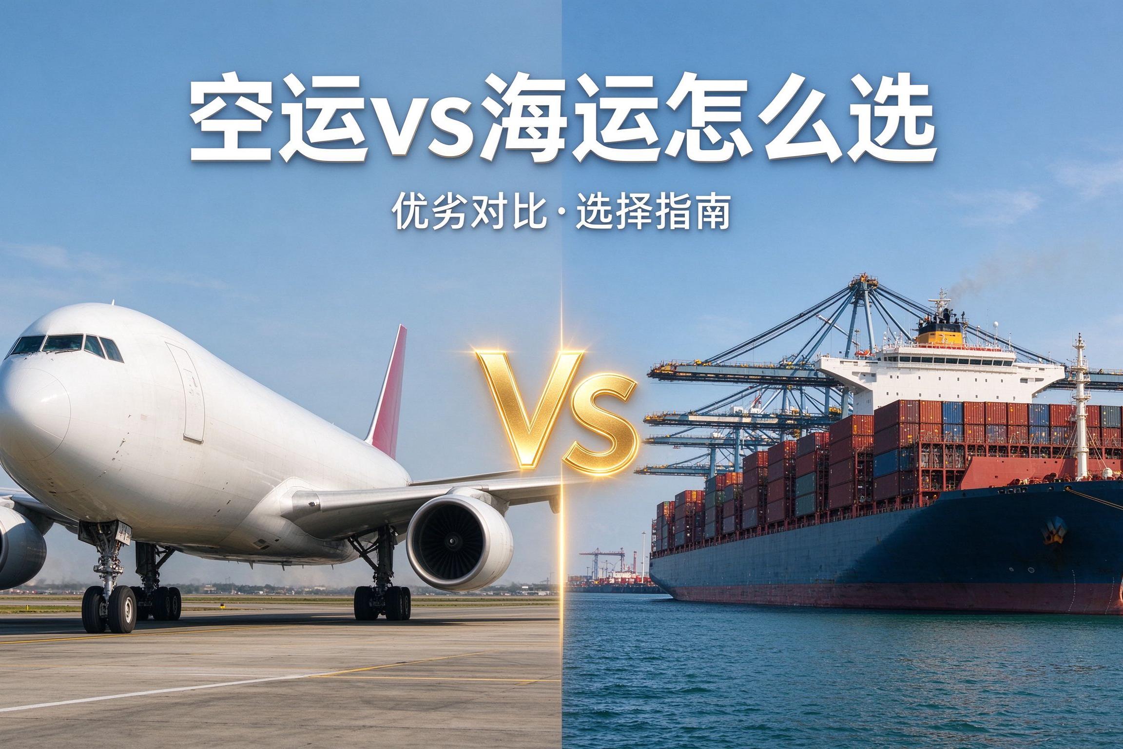 跨境是空运还是海运?空运与海运优劣对比及选择