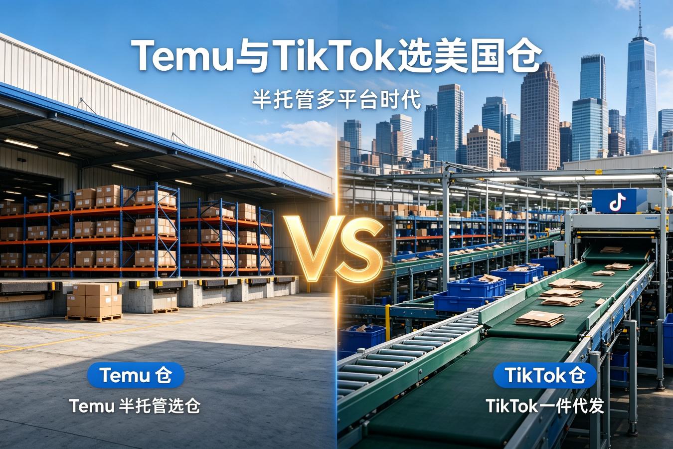 半托管多平台时代,Temu与TikTok如何选美国仓