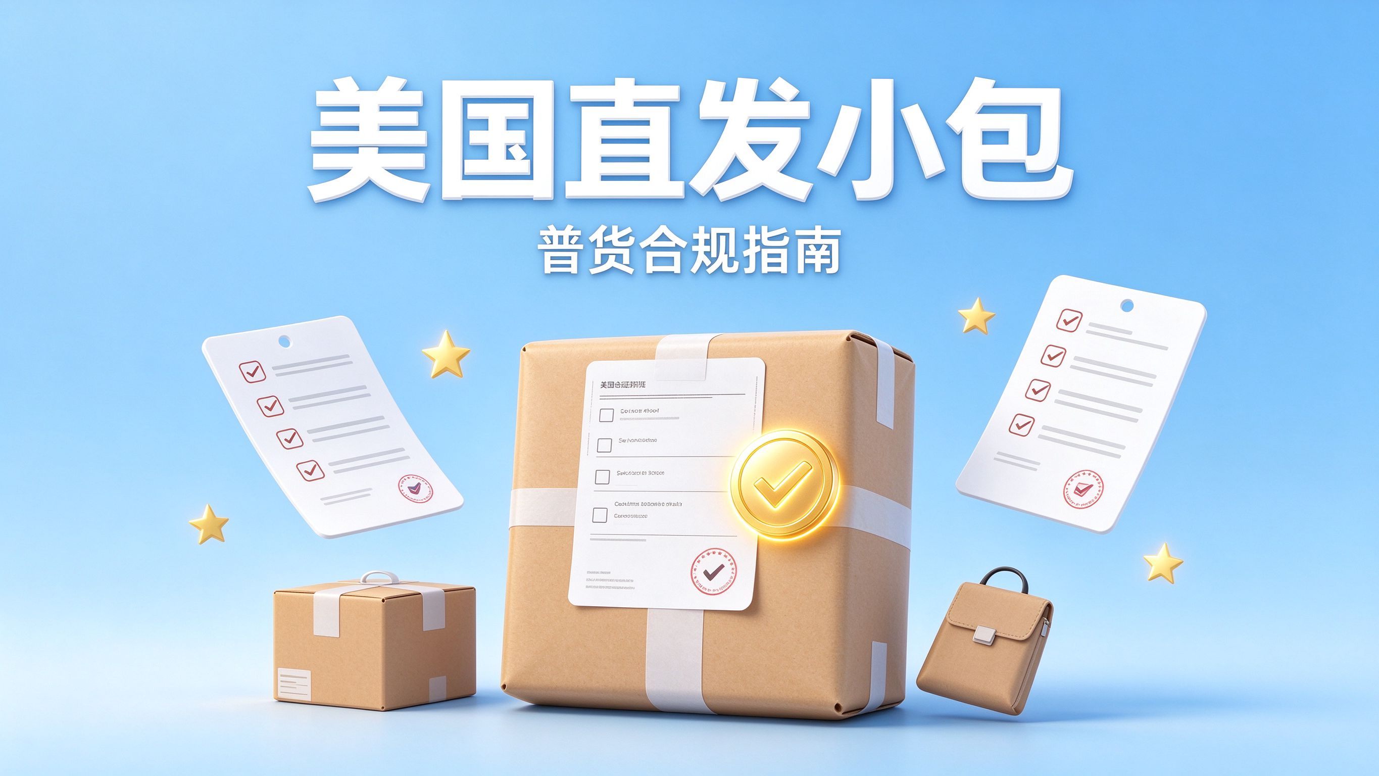 美国直发小包,普货申报,低值清关