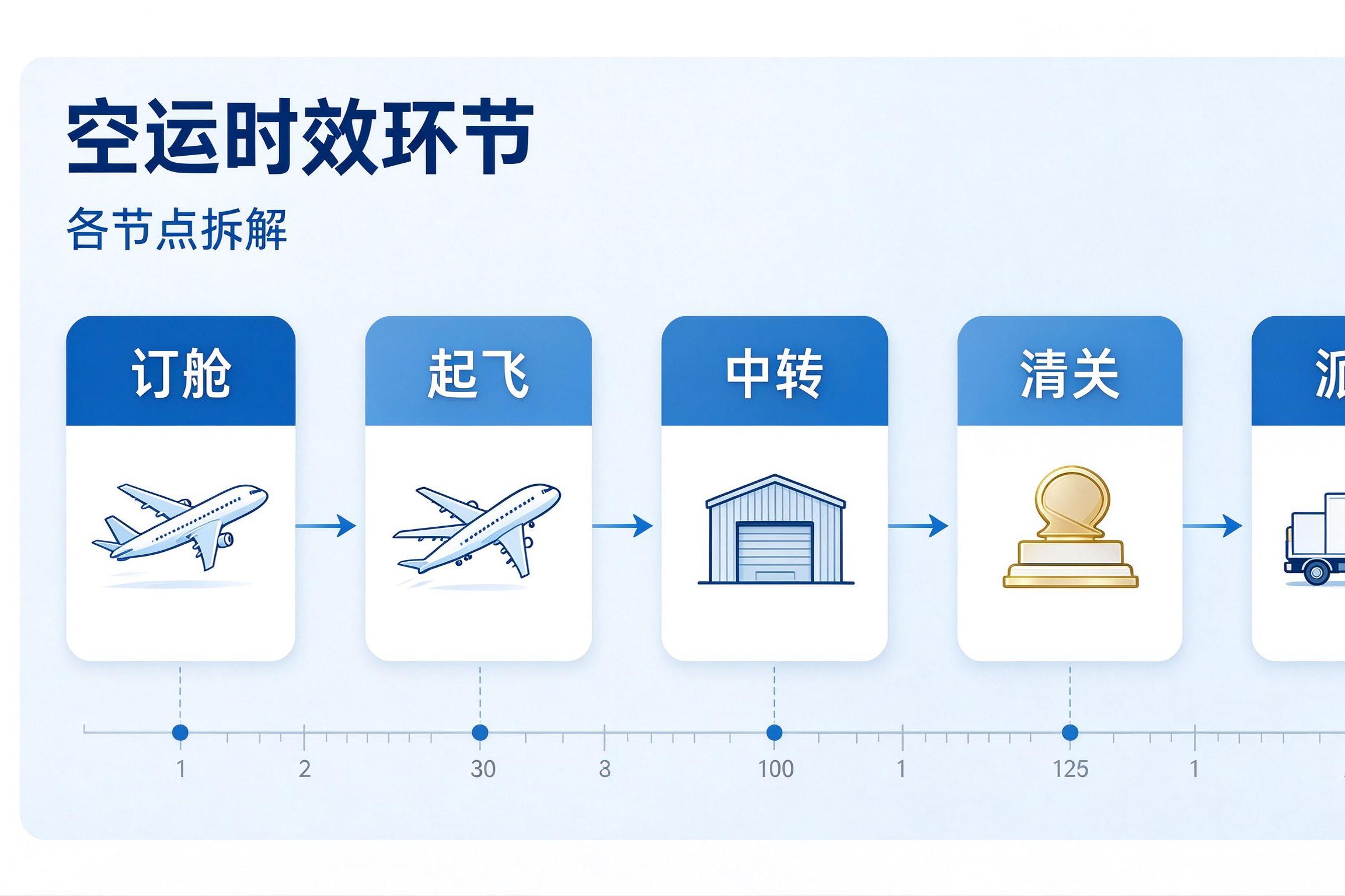 国际空运时效通常包含哪些环节?各节点时效拆解