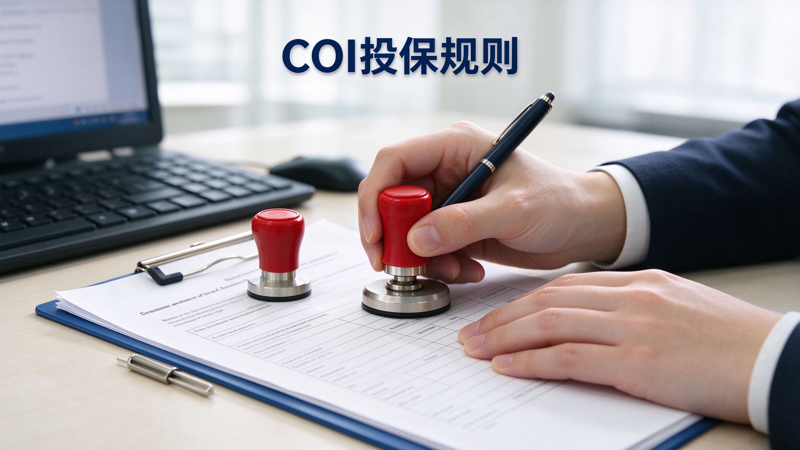 COI投保,保险凭证,附加被保险人