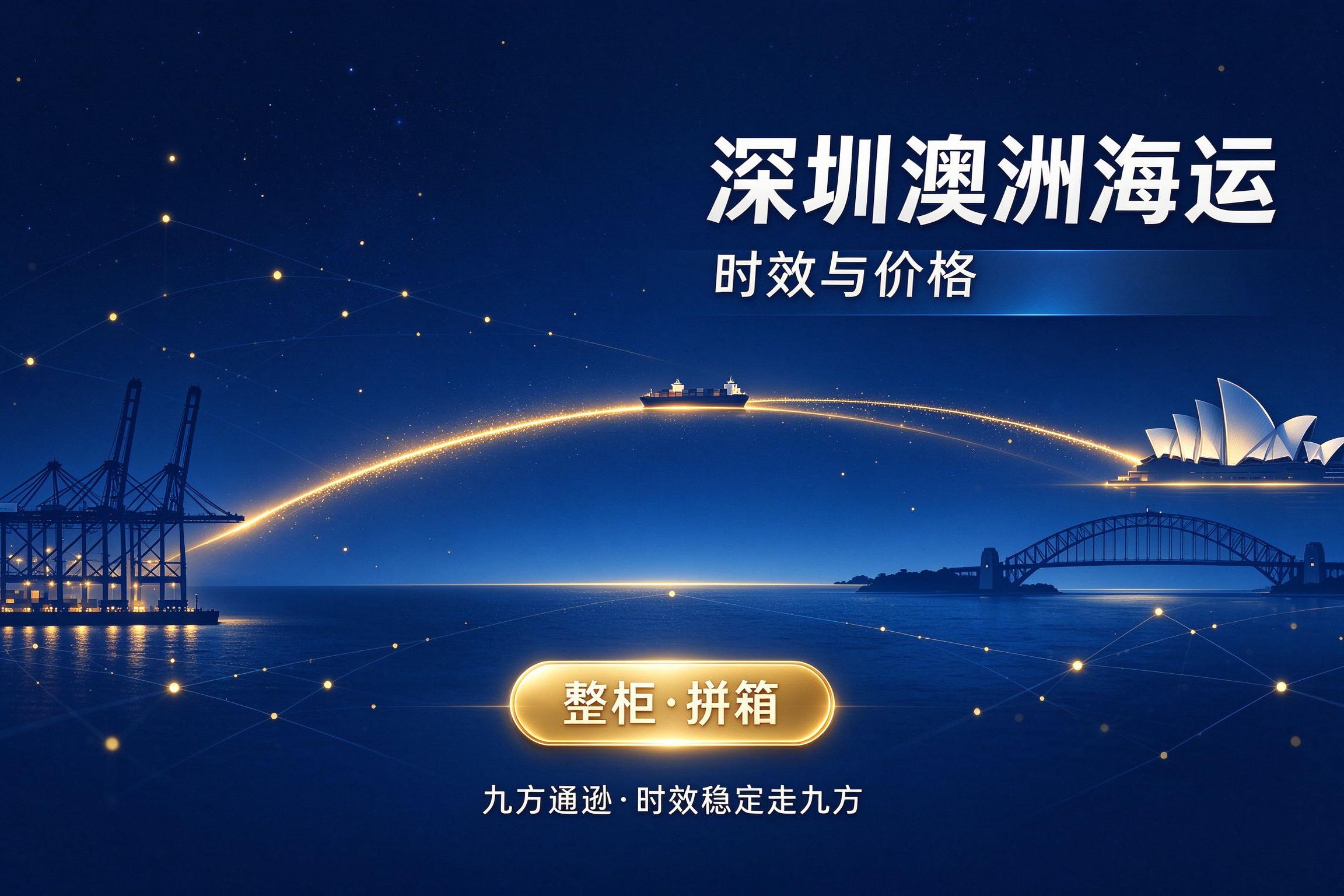 深圳发澳洲海运：时效与价格参考